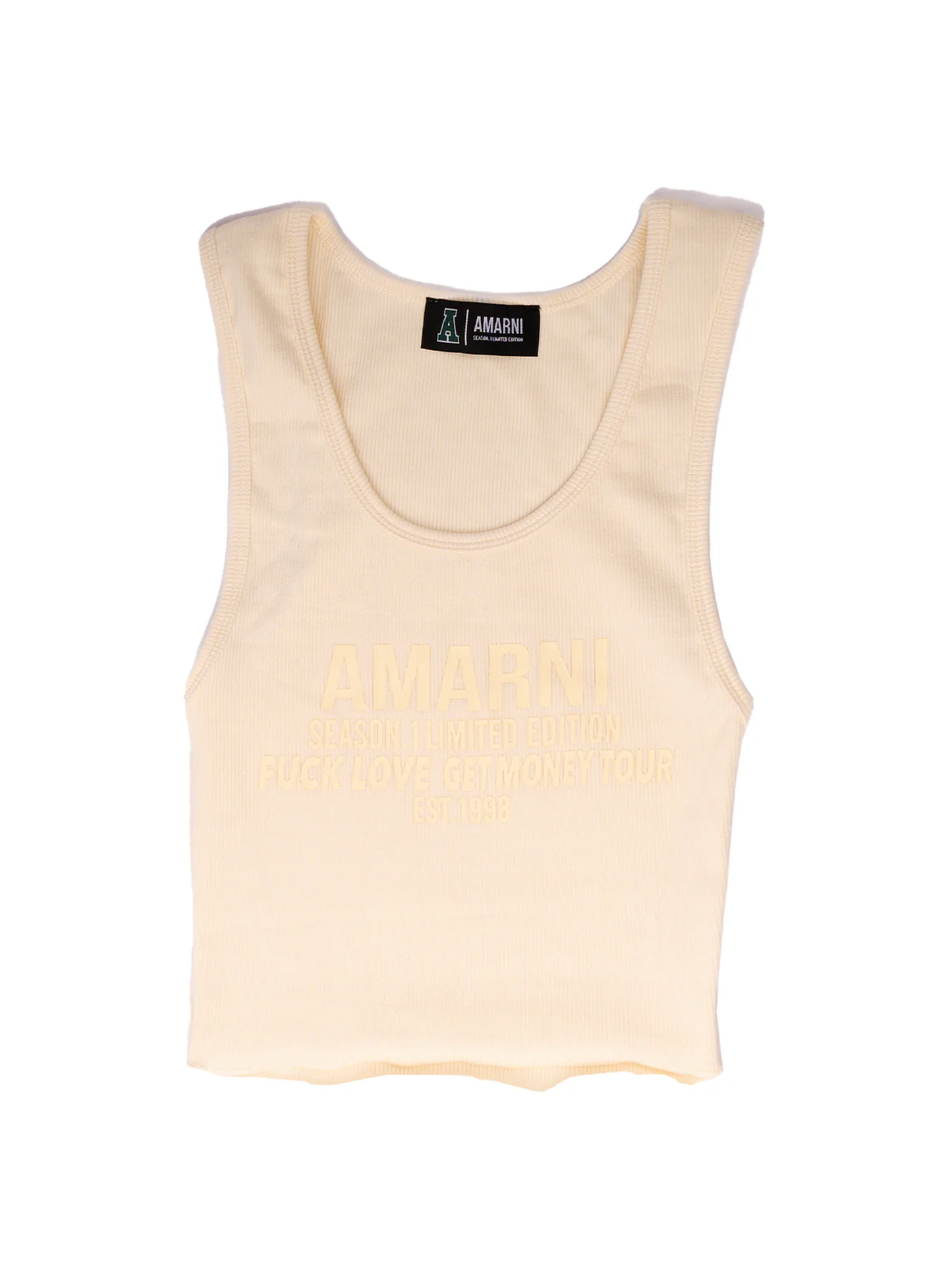 AMARNI RIBBED SINGLET (OFF-WHITE)