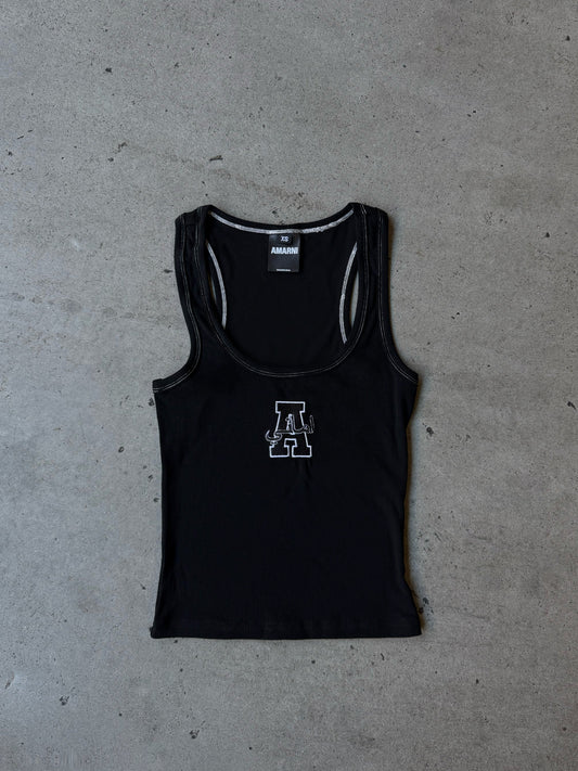 AMARNI BLACK RIB TANK