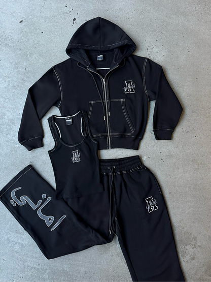 AMARNI BLACK RIB TANK